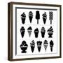 Ice-Cream Icons-dmstudio-Framed Premium Giclee Print