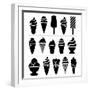 Ice-Cream Icons-dmstudio-Framed Premium Giclee Print