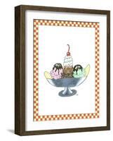 Ice Cream Parlor IV-Virginia A. Roper-Framed Art Print