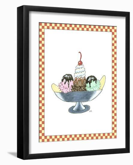 Ice Cream Parlor IV-Virginia A. Roper-Framed Art Print