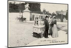 Ice Cream Seller, Paris-null-Mounted Photographic Print