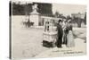 Ice Cream Seller, Paris-null-Stretched Canvas