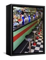 Ice Cream Soda Fountain, Apalachicola, Florida, USA-Joanne Wells-Framed Stretched Canvas