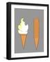 Ice Cream & Stacked Cones-SNEHITDESIGN-Framed Art Print