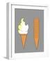 Ice Cream & Stacked Cones-SNEHITDESIGN-Framed Art Print