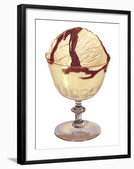 Ice Cream Sundae-null-Framed Art Print