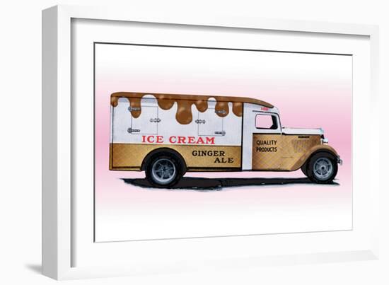 Ice Cream Truck-null-Framed Art Print