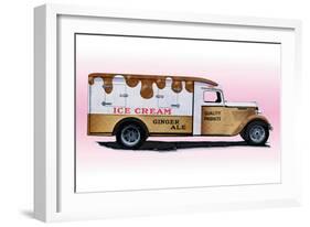 Ice Cream Truck-null-Framed Art Print