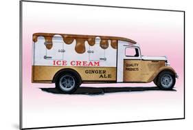 Ice Cream Truck-null-Mounted Art Print