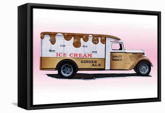 Ice Cream Truck-null-Framed Stretched Canvas