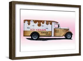 Ice Cream Truck-null-Framed Premium Giclee Print