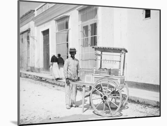 Ice Cream Vendor, Havana, Cuba-null-Mounted Photo