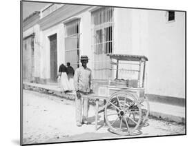 Ice Cream Vendor, Havana, Cuba-null-Mounted Photo