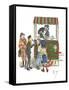 Ice Cream Vendor, London-Phil May-Framed Stretched Canvas