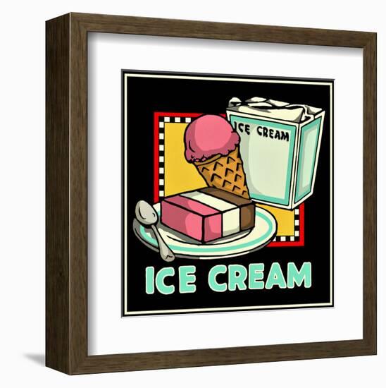 Ice Cream-null-Framed Giclee Print