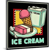 Ice Cream-null-Mounted Giclee Print