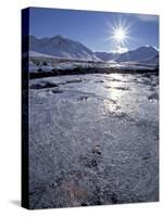 Ice-Crystals of a Creek in Brooks Range, Alaska, USA-Hugh Rose-Stretched Canvas