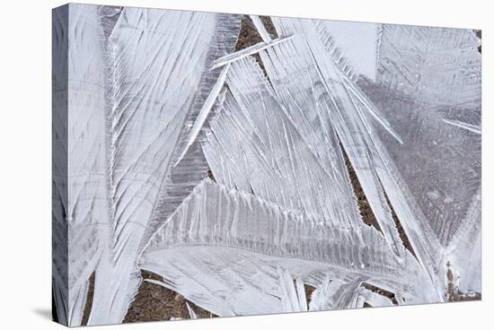 Ice Crystals over Creek-Craig Tuttle-Stretched Canvas