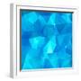 Ice Cubes Abstract Background-art_of_sun-Framed Art Print