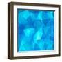 Ice Cubes Abstract Background-art_of_sun-Framed Art Print