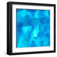 Ice Cubes Abstract Background-art_of_sun-Framed Art Print