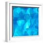 Ice Cubes Abstract Background-art_of_sun-Framed Art Print