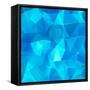 Ice Cubes Abstract Background-art_of_sun-Framed Stretched Canvas