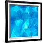 Ice Cubes Abstract Background-art_of_sun-Framed Art Print