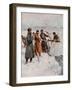 Ice-Cutting on the Neva-Frederic De Haenen-Framed Giclee Print