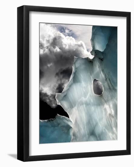 Ice Details in Franz Josef Glacier-Tristan Shu-Framed Photographic Print