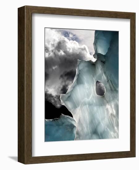 Ice Details in Franz Josef Glacier-Tristan Shu-Framed Photographic Print