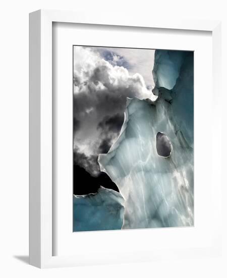 Ice Details in Franz Josef Glacier-Tristan Shu-Framed Photographic Print