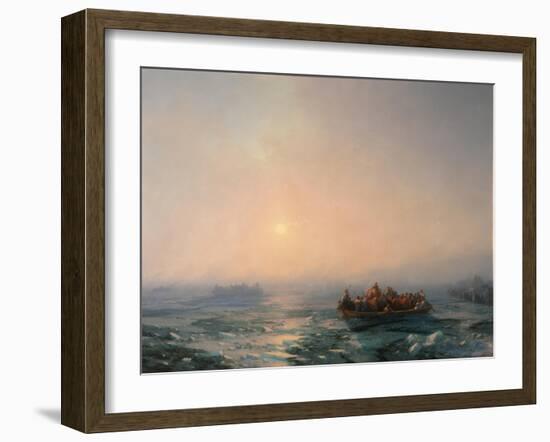 Ice Drifting on the Dnieper River, 1872-Ivan Konstantinovich Aivazovsky-Framed Giclee Print