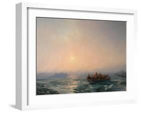 Ice Drifting on the Dnieper River, 1872-Ivan Konstantinovich Aivazovsky-Framed Giclee Print