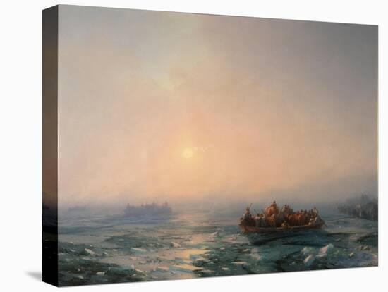 Ice Drifting on the Dnieper River, 1872-Ivan Konstantinovich Aivazovsky-Stretched Canvas