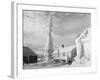 Ice Encrusted Building Atop Mount Washington-null-Framed Photographic Print