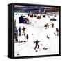 "Ice Fishing Camp", January 12, 1957-Stevan Dohanos-Framed Stretched Canvas