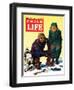 Ice Fishing - Child Life, February 1946-Keith Ward-Framed Giclee Print