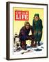 Ice Fishing - Child Life, February 1946-Keith Ward-Framed Giclee Print