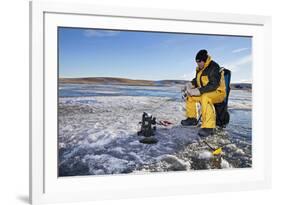 Ice Fishing-songbird839-Framed Photographic Print