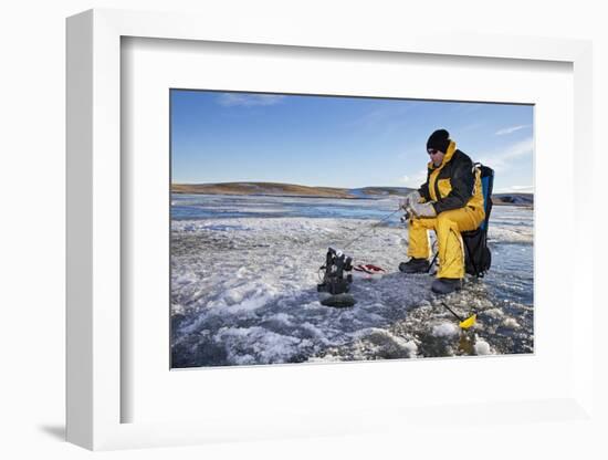 Ice Fishing-songbird839-Framed Photographic Print