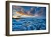 Ice floating on Jokulsarlon glacial lake, Vatnajokull glacier-Terry Whittaker-Framed Photographic Print