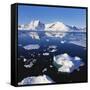 Ice Floe on the Antarctic Peninsula-Geoff Renner-Framed Stretched Canvas
