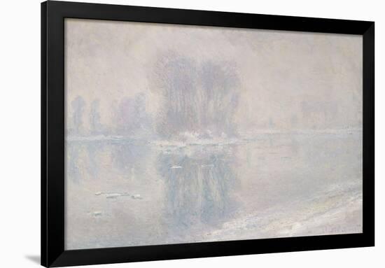 Ice Floes, 1893-Claude Monet-Framed Giclee Print