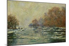 Ice Floes Near Vetheuil (Le Debacle Pres De Vetheuil), 1880-Claude Monet-Mounted Giclee Print