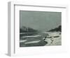 Ice Floes on the Seine at Bougival, Around 1867-Claude Monet-Framed Giclee Print