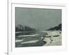 Ice Floes on the Seine at Bougival, Around 1867-Claude Monet-Framed Giclee Print