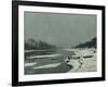 Ice Floes on the Seine at Bougival, Around 1867-Claude Monet-Framed Giclee Print