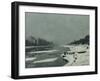 Ice Floes on the Seine at Bougival, Around 1867-Claude Monet-Framed Giclee Print