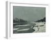 Ice Floes on the Seine at Bougival, Around 1867-Claude Monet-Framed Giclee Print